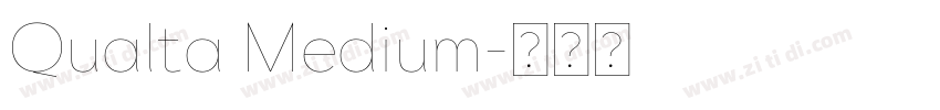 Qualta Medium字体转换